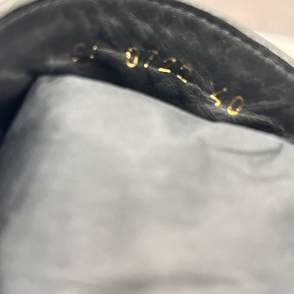 Dior Empreinte Black Calfskin Lug Sole Boots – Size 40 – Gold CD Buckle - Picture 5 of 9